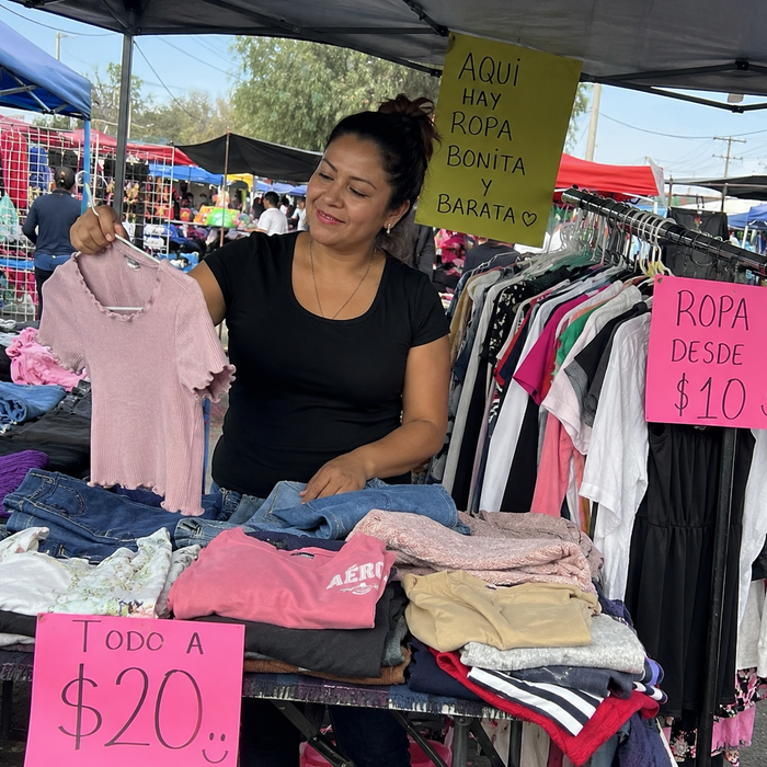 Cómo ganar dinero vendiendo ropa en un tianguis en México
