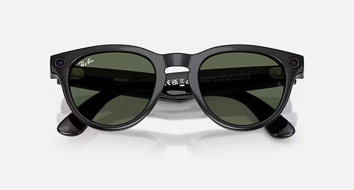 RAY-BAN META HEADLINER GEN 2 NEGRO BRILLANTE MICAS VERDES G-15 GRADO B