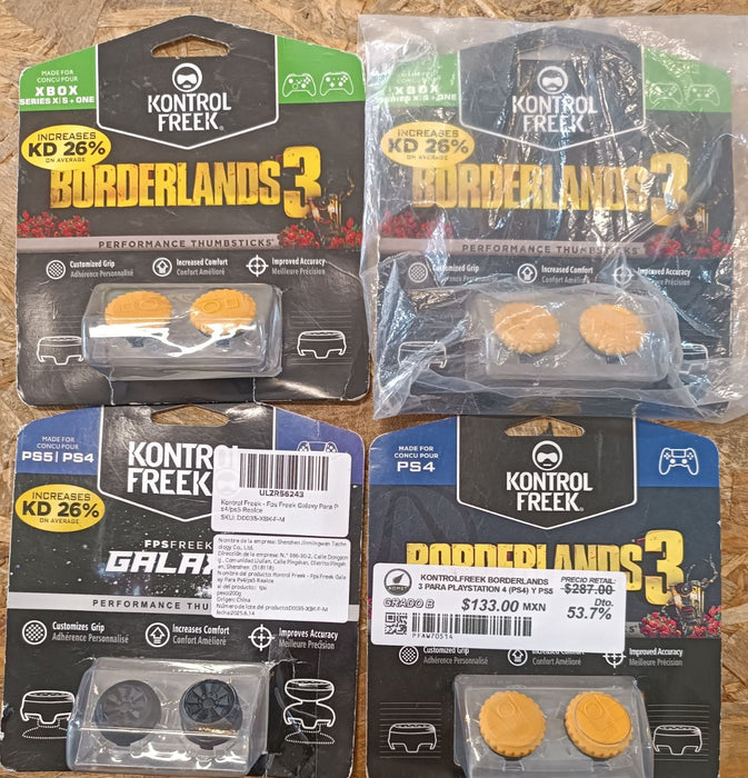🎮🔥 KontrolFreek FPS Freek Galaxy para PS4 / PS5 Lote 4 piezas 🎮🔥
