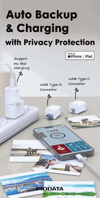 UNIDAD DE RESPALDO AUTOMÁTICO PIODATA USB 3.0 1TB PHONE GRADO B