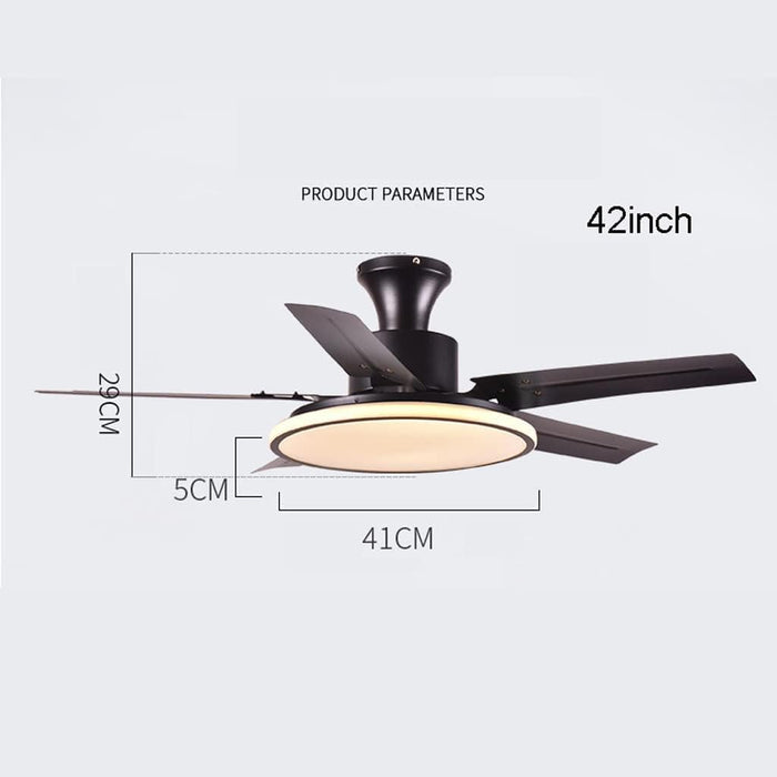 BAVNNRO Ventilador de Techo con Lámpara y Candelabro de Cristal Retráctil de 42 Pulgadas, Reversible, con Control Remoto y Kits de Luz Regulable para Comedor, Sala de Estar y Dormitorio GRADO B