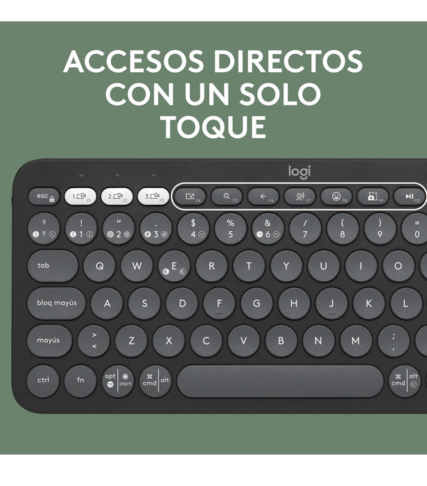 TECLADO LOGITECH PEBBLE KEYS 2 K380S NEGRO GRADO A