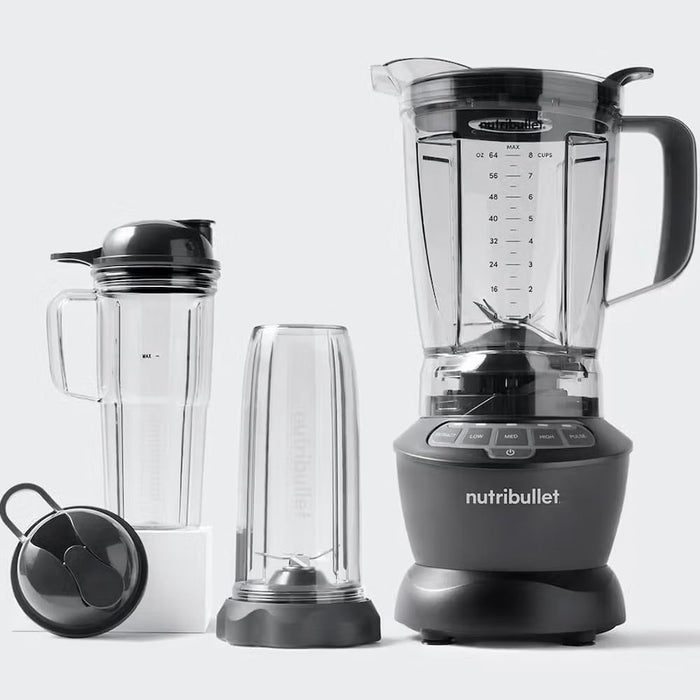 Licuadora Nutribullet 1200 Watts Con Vasos Extra Con Tapas Gris GRADO A