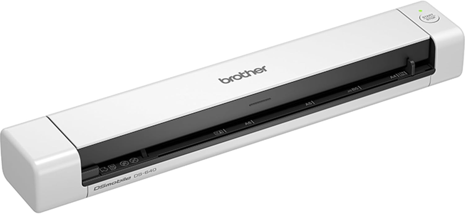 Escáner Portátil Usb En Color Brother Ds-640 Blanco GRADO B