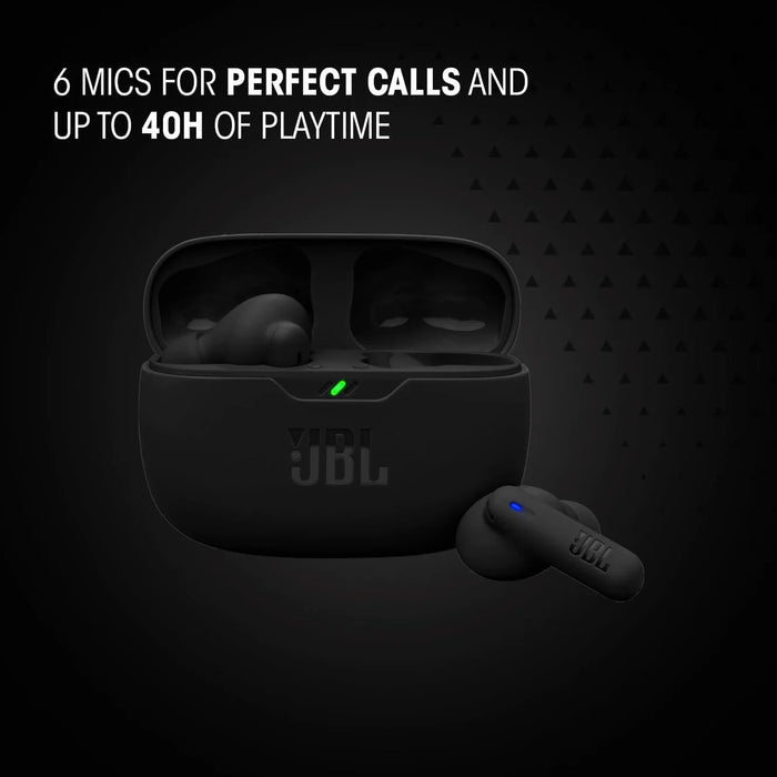 Audífonos Tipo JBL Vibe Beam 2 | Cancelación de Ruido (ANC) | 40hs Batería y Sonido Pure Bass GRADO B
