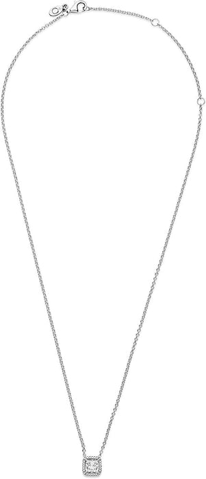 Collar Elegance con Circonita Transparente 45 cm Color Plateado | Grado B