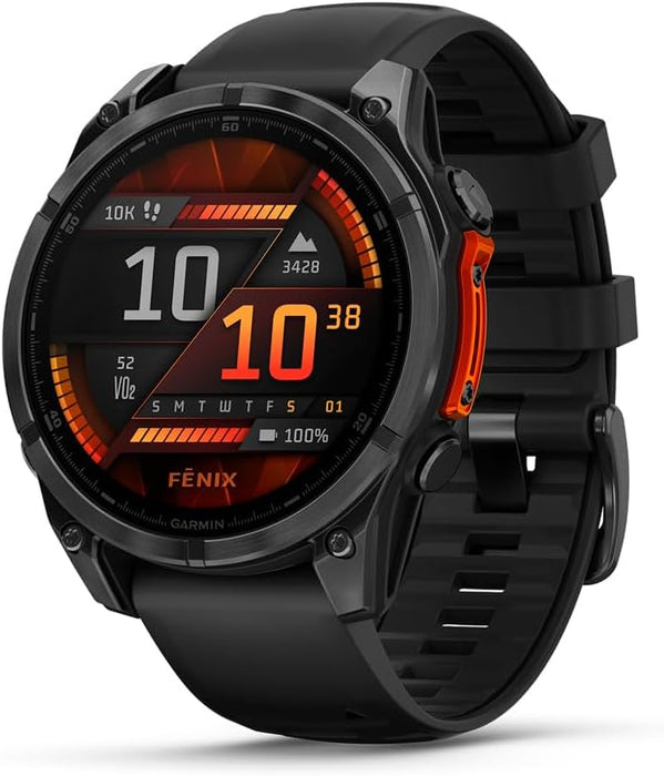 Reloj Inteligente Garmin Fenix 8 Amoled 47Mm | Slate Gray / Negro | Gps + Multideporte + Amoled | Grado B (No Permite Restablecerse, Se Pasma Y Reacciona Tarde)