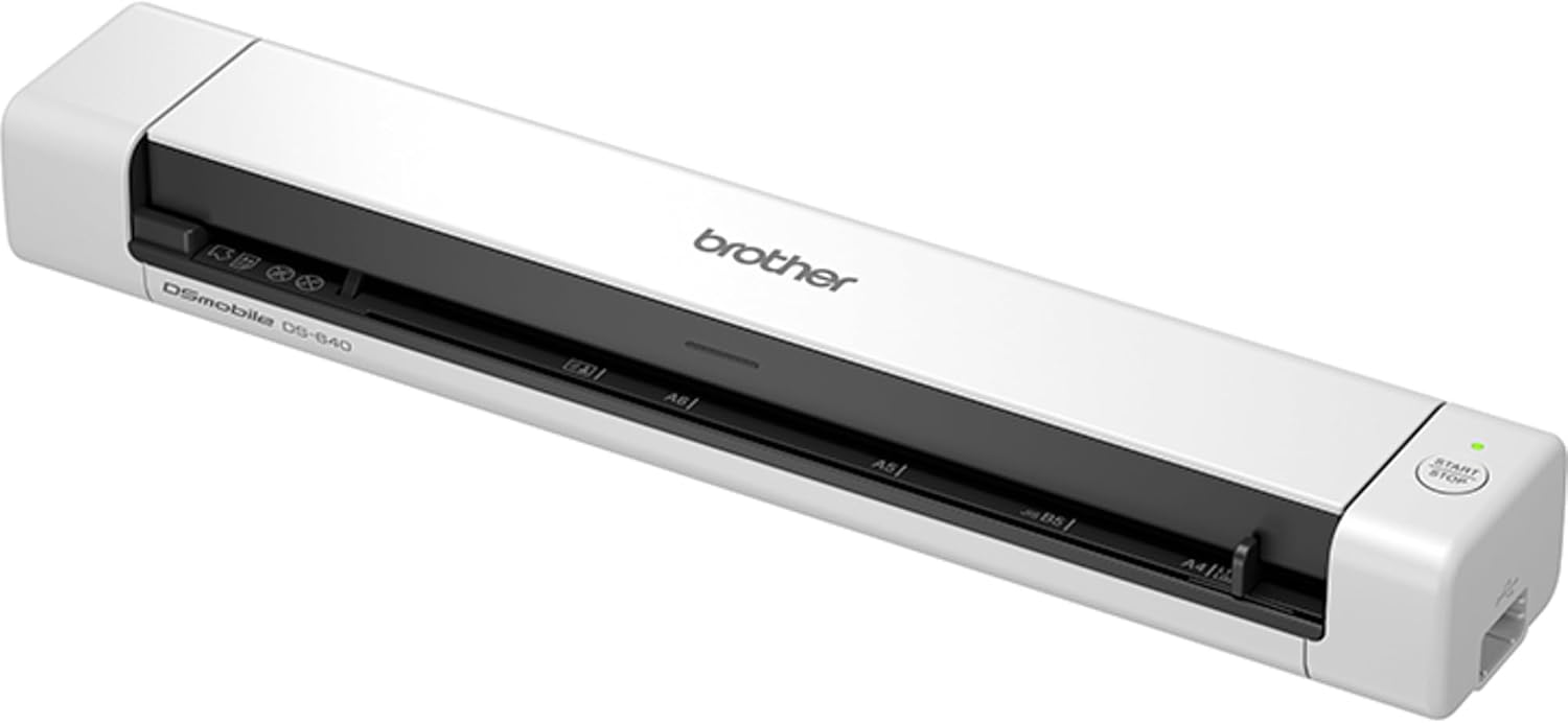 Escáner Portátil Usb En Color Brother Ds-640 Blanco GRADO B