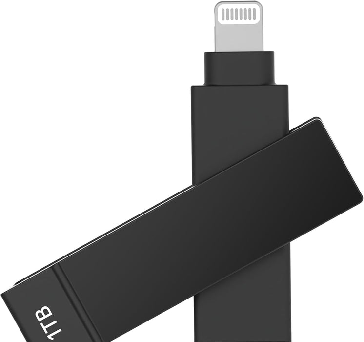 PHONEDRIVE IXFLASH PIODATA 512 GB USB C / LIGHTNING IPHONE NGRO NEGRO GRADO A