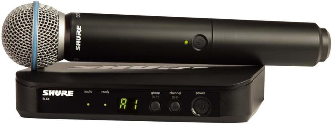 2 HURE BLX24 B58 SISTEMA INALAMBRICO MICROFONO MANO GRADO B