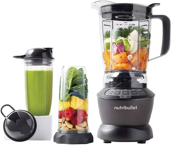 Licuadora Nutribullet 1200 Watts Con Vasos Extra Con Tapas Gris GRADO A