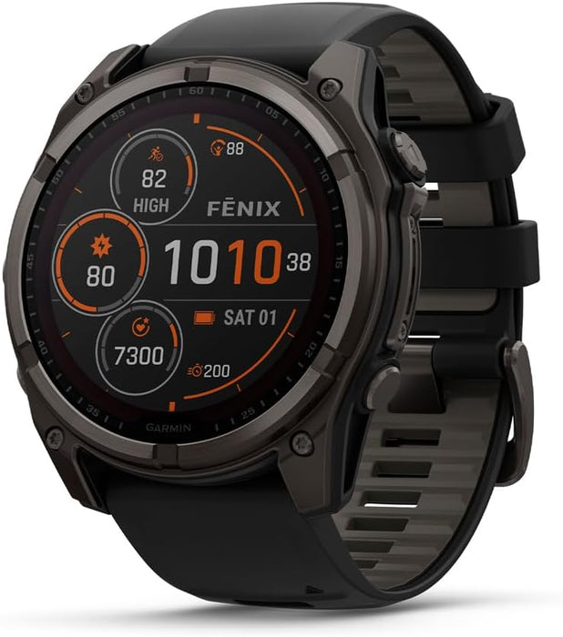 monitor garmin fénix 8 51mm solar titanio color negro  GRADO A
