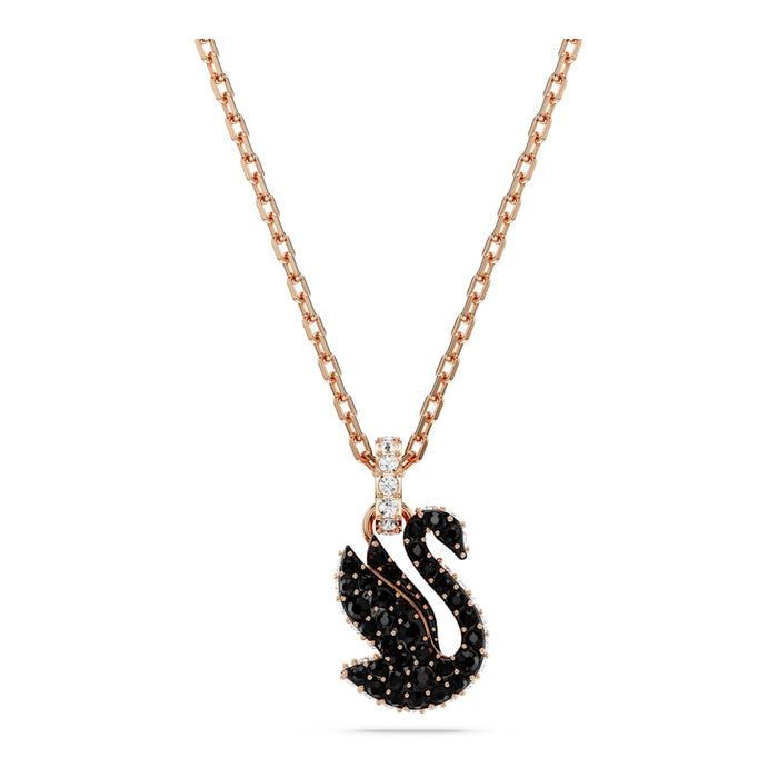 Collar de Cisne Negro Color Dorado Rosa | Grado B