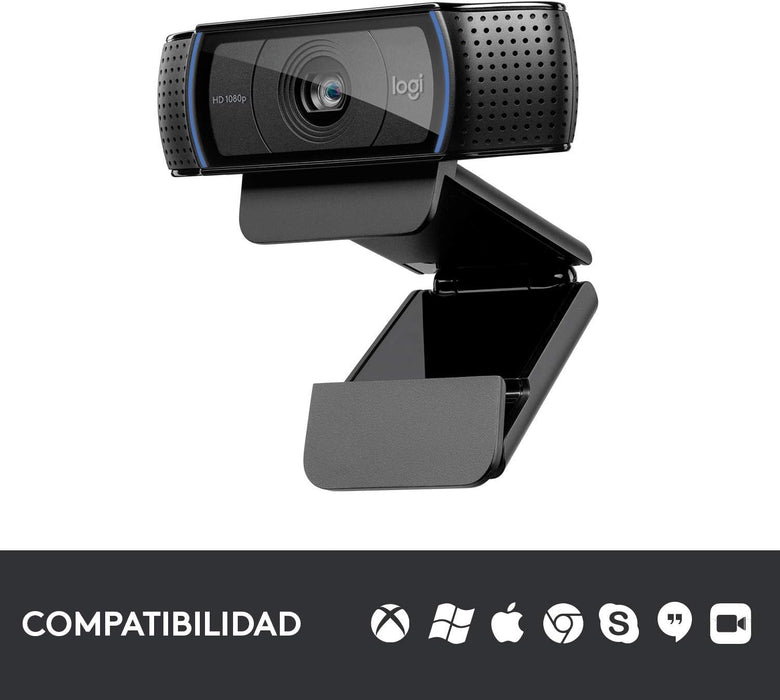 Webcam Logitech C920 Full Hd Pro 30fps Con MicrAlfonos Negro GRADO B