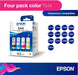 Pack 4 Tintas Epson T544 Originales (Negro, Cian, Magenta, Amarillo) | Kit T544520-4P para EcoTank L3110, L3150, L3210, L3250 GRADO B - TiendaKomet México
