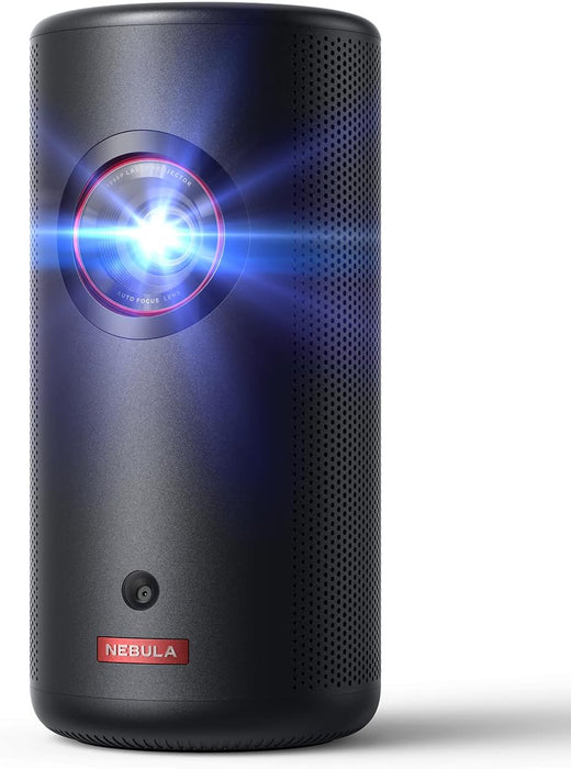 Soundcore Nebula Capsule 3 Proyector Portátil | Laser 1080p Proyector Portátil, Smart, Wi‑Fi, Mini Proyector, Dolby, Enfoque Auto, Imagen de 120", 2h30 de Reproducción