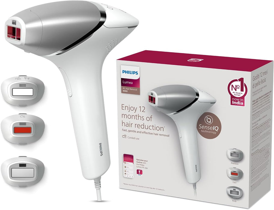 DEPILADORA PHILIPS LUMEA PRESTIGE BRI947/50 IPL 4 CABEZALES BLANCO GRADO B