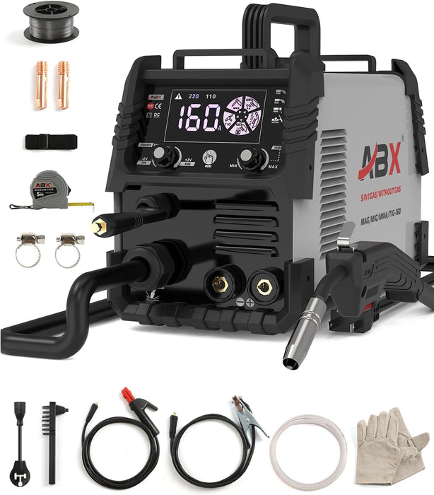 Máquina Soldadora 5 En 1 Mag160a Inversor Soldar 110/220v GRADO B