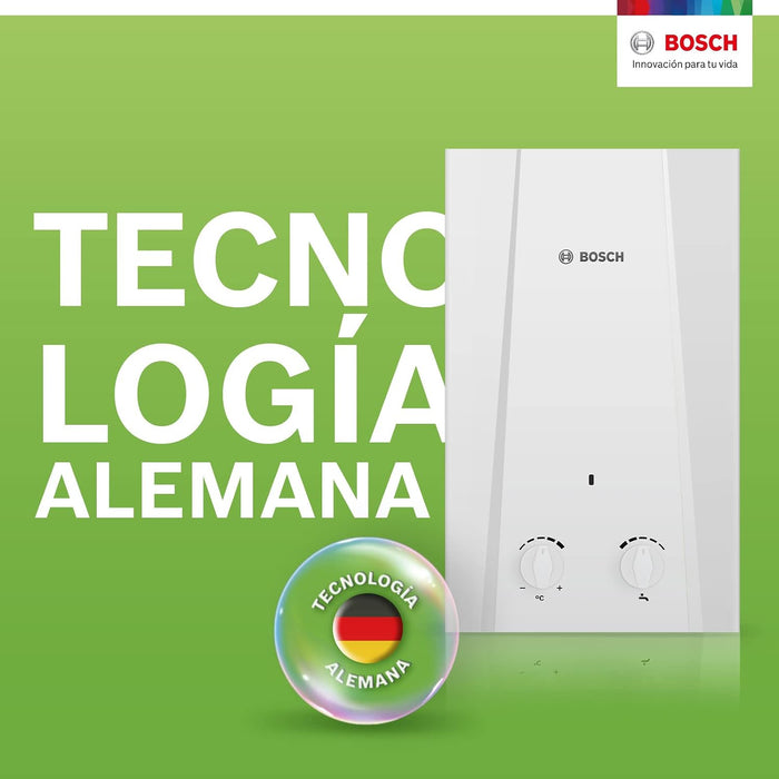 CALENTADOR AGUA INSTANTANEO BOSCH ECO 6 GLP 6 LITROS BLANCO GRADO B