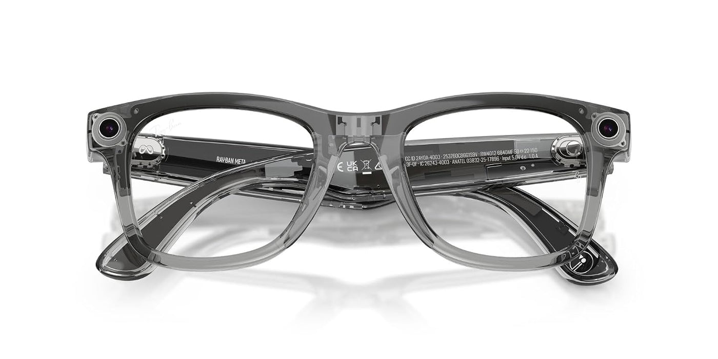 Lentes Wayfarer 2a Generación Sk-1001845-01 Meta Ray-ban Zafiro Gris Transitions GRADO A