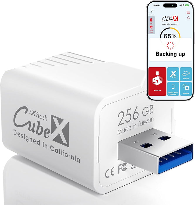 UNIDAD DE RESPALDO AUTOMÁTICO PIODATA USB 3.0 256GB BLANCO GRADO A