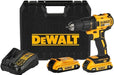 TALADRO ATORNILLADOR INALAMBRICO DE 13MM DEWALT DCD7771D2 20 V 2 BATERIAS DE 2AH ACCESORIO CON ESTUCHE DE PLASTICO 1 GRADO A - TiendaKomet México