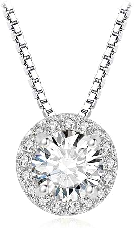 Collar Elegance con Circonita Transparente Cadena Ajustable 45 cm Color Plateado