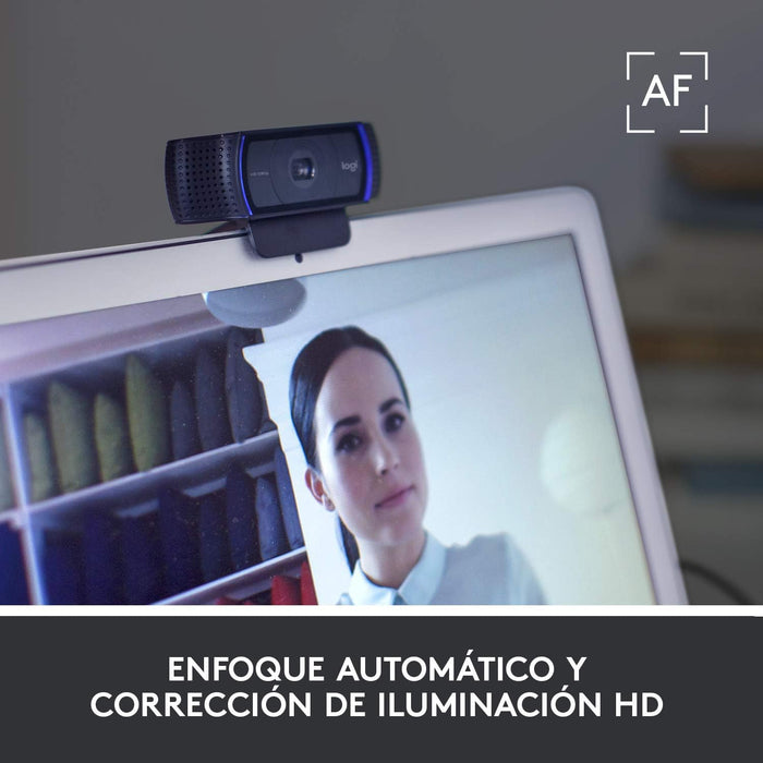 Webcam Logitech C920 Full Hd Pro 30fps Con MicrAlfonos Negro GRADO B