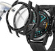 Funda con Protector de Pantalla de Vidrio Templado Compatible con Huawei Watch GT2 de 46 mm, Dureza 9H de 360°, Policarbonato (PC), Color Negro  GRADO A - TiendaKomet México