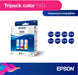 TINTAS EPSON PACK X3 ECOTANK T504 CIAN MAGENTA AMARILLO GRADO A. - TiendaKomet México