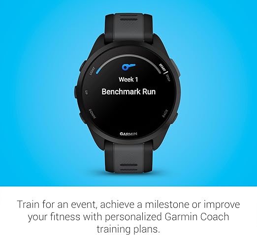 MONITOR GARMIN FORERUNNER 165 MUSIC, NEGRO, PANTALLA TACTIL GRADO B