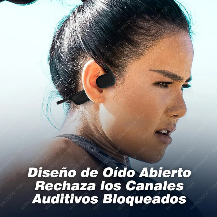 Audífonos Deportivos Xundd B010 (Negro) | Conducción Ósea Profesional💎🚀