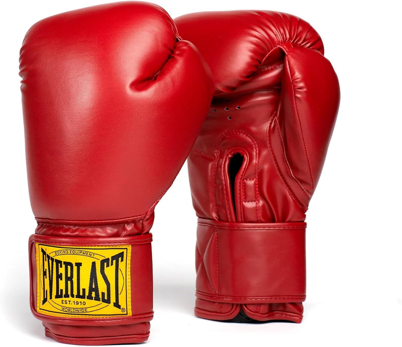 GUANTES DE BOXEO AVANZADOS DE 1910 WORLDWIDE EVERLAST 14OZ ROJO GRADO A