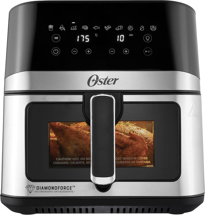 Freidora de Aire Digital, Recubrimiento Oster® DiamondForce, 7.5L de Capacidad, 10 Programas Automáticos GRADO B