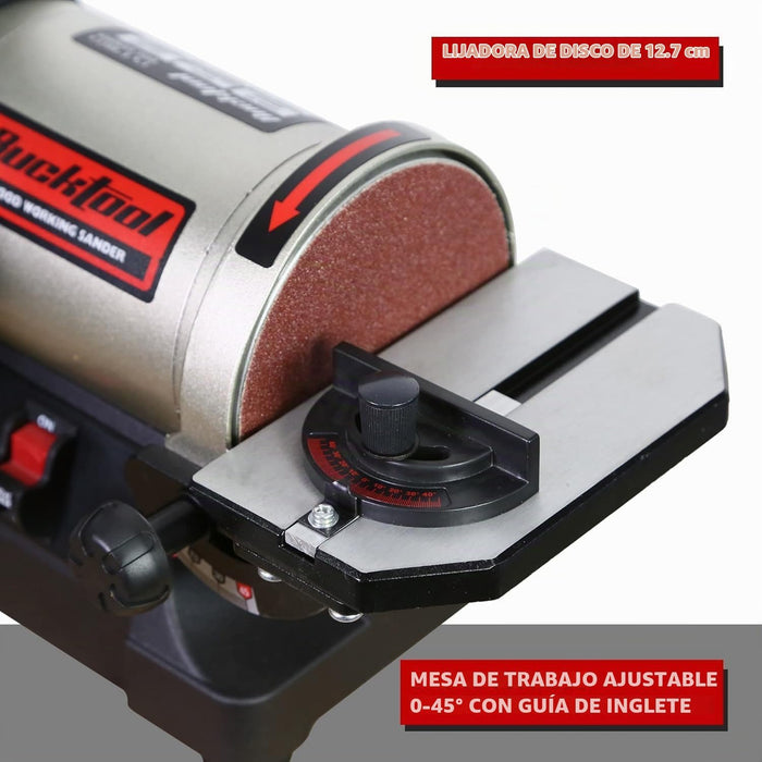 LIJADORA DE BANDA Y DISCO DE 1  X 5  KN BD-305 KNOVA MOTOR GRADO B