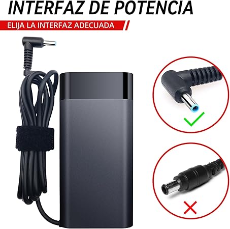CARGADOR BIUBOTY 150W HP OMEN ZBOOK PAVILION 19.5V 4.5X3.0MM   GRADO A