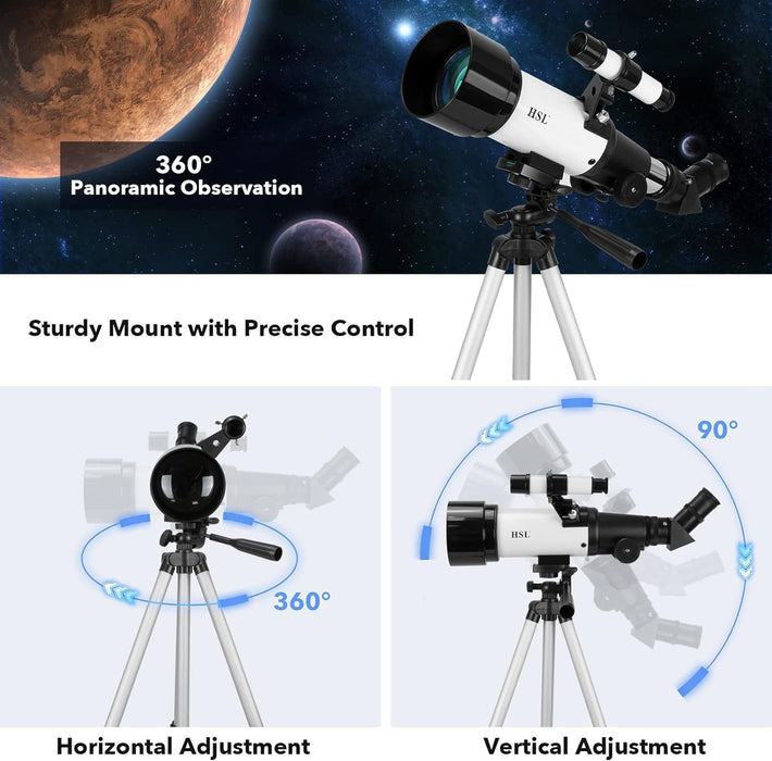 Telescope HSL HSL70400 70mm Aperture 400mm Focal Length GRADO B
