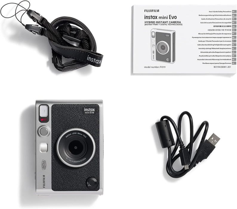 Cámara Fujifilm Instax Mini Evo Color Negro GRADO B
