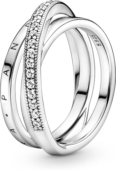 ANILLO PANDO TRIPLE BANDA EN PAVE 2