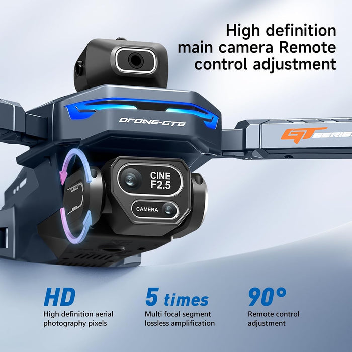 Dron Axnen Mini Con Cámara Hd, Pantalla De Tableta Mejorada, Motores Sin Escobillas, 2 Baterías, Plegable, Evitación Inteligente De Obstáculos, Retorno Con Un Clic, Puntos De Referencia, Ideal Para Principiantes, Adolescentes Y Adultos Grado B