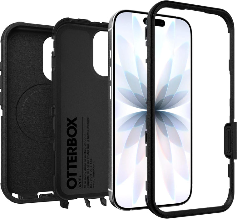 OtterBox - Funda para iPhone 17 Defender Pro Series, Color Negro, Resistente, Resistente y Duradera, a presión en MagSafe GRADO B
