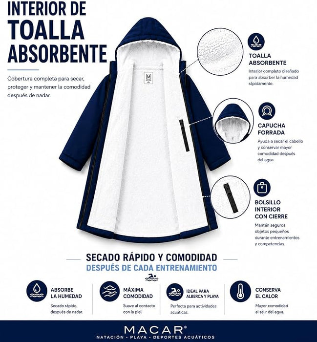 Macar Parka Polar Deportiva Niños/as, Impermeable talla 12 - GRADO B