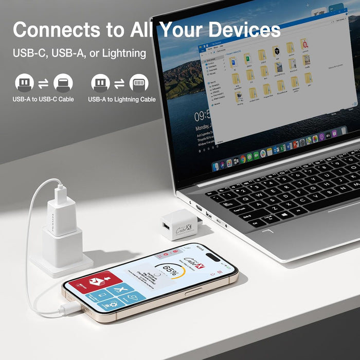 UNIDAD DE RESPALDO AUTOMÁTICO PIODATA USB 3.0 256GB BLANCO GRADO A