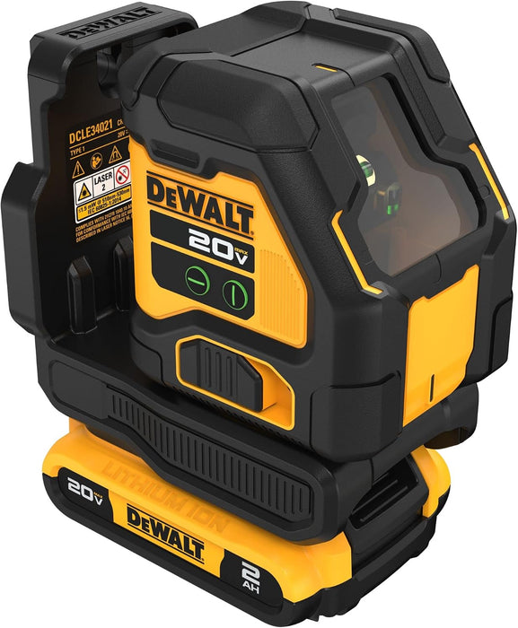 Laser Level Kit DEWALT 20V MAX Cross Line Green DCLE34021D1 GRADO B