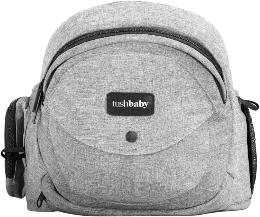 Tushbaby Cangurera Ergonomica Para Bebe Con Soporte Cadera Gris (Grado B)
