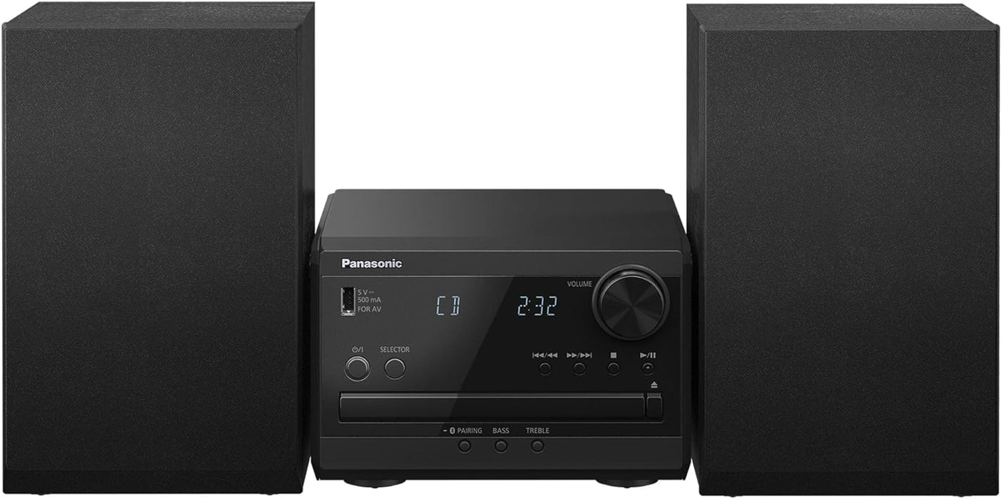 SISTEMA ESTEREO PANASONIC SC-PM270 20W CD BLUETOOTH USB NEGRO GRADO A