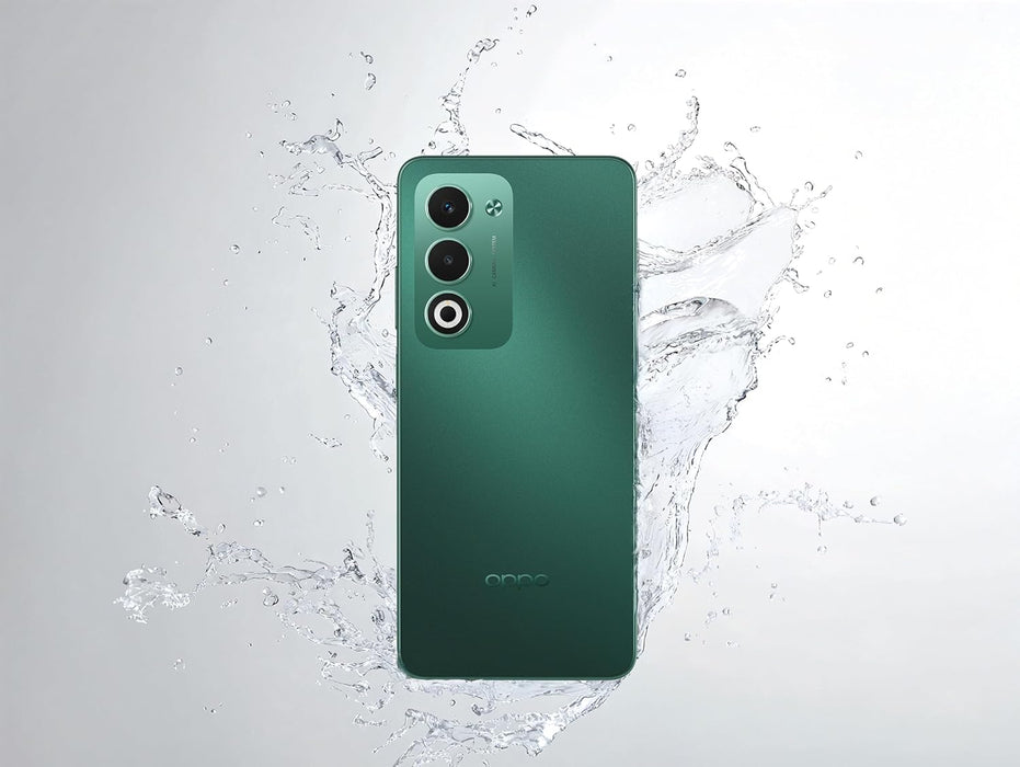 OPPO A5 VERDE AURORA 256 GB + 4GB, CAMARA 50MP + 5MP, BATERI­A DE 5 AÑOS + CARGA RÁPIDA 45W, RESISTENCIA GRADO MILITAR, PANTALLA ULTRABRILLANTE 1000 NITS, AI GRADO A