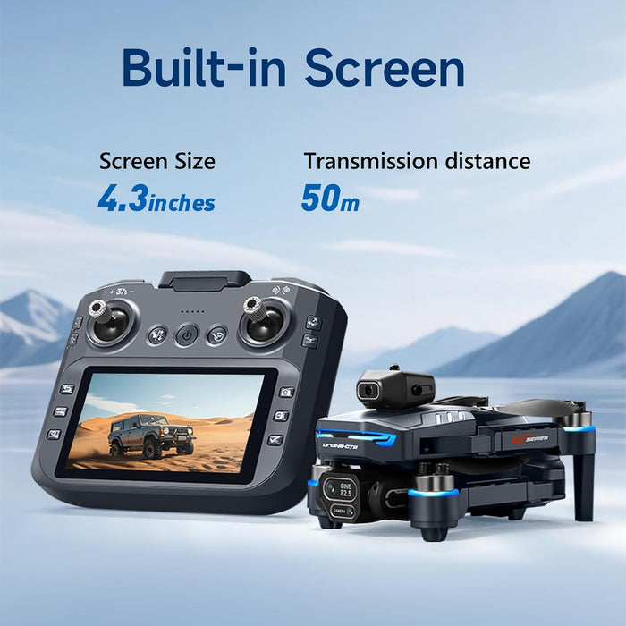 Dron Axnen Mini Con Cámara Hd, Pantalla De Tableta Mejorada, Motores Sin Escobillas, 2 Baterías, Plegable, Evitación Inteligente De Obstáculos, Retorno Con Un Clic, Puntos De Referencia, Ideal Para Principiantes, Adolescentes Y Adultos Grado B