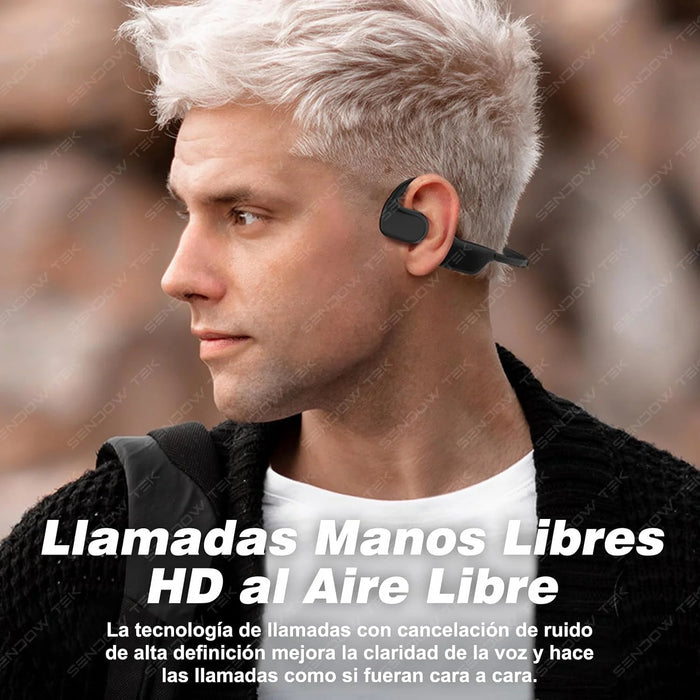 Audífonos Deportivos Xundd B010 (Negro) | Conducción Ósea Profesional💎🚀