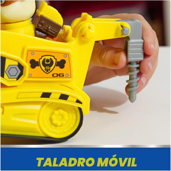 Paw Patrol Excavadora De Rubble | Vehículo De Juguete Con Figura De Acción Coleccionable | Juguetes Respetuosos Con El Medio Ambiente | Para Niños Y Niñas A Partir De 3 Años | Grado A